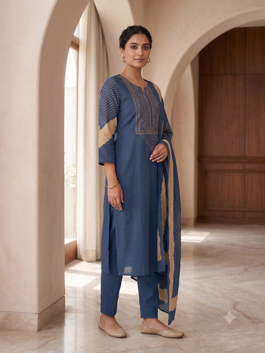 Elegant Traditional Kurta Set with Dupatta