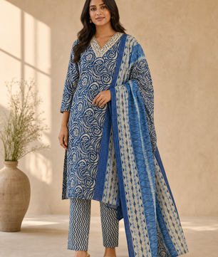Elegant Cotton 3-Piece Set