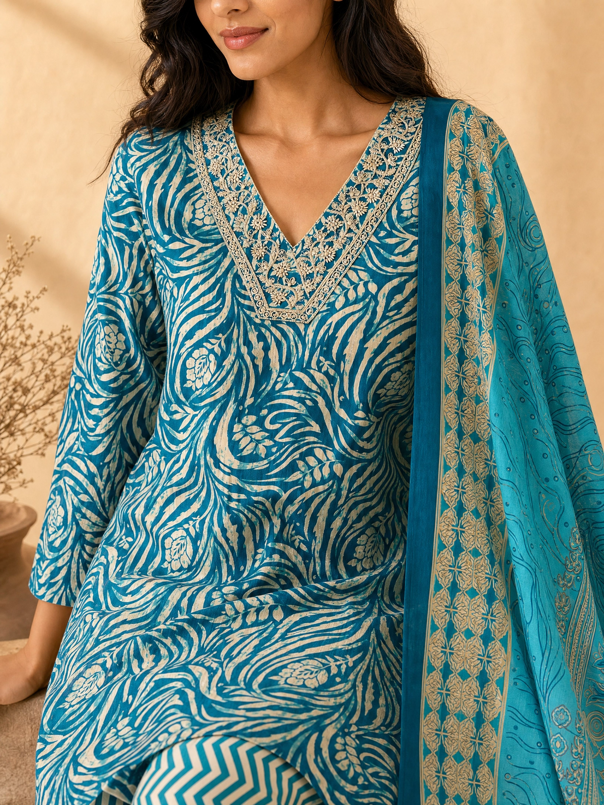 Elegant Cotton 3-Piece Set