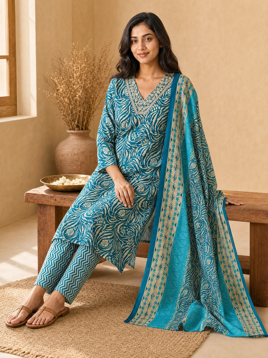 Elegant Cotton 3-Piece Set