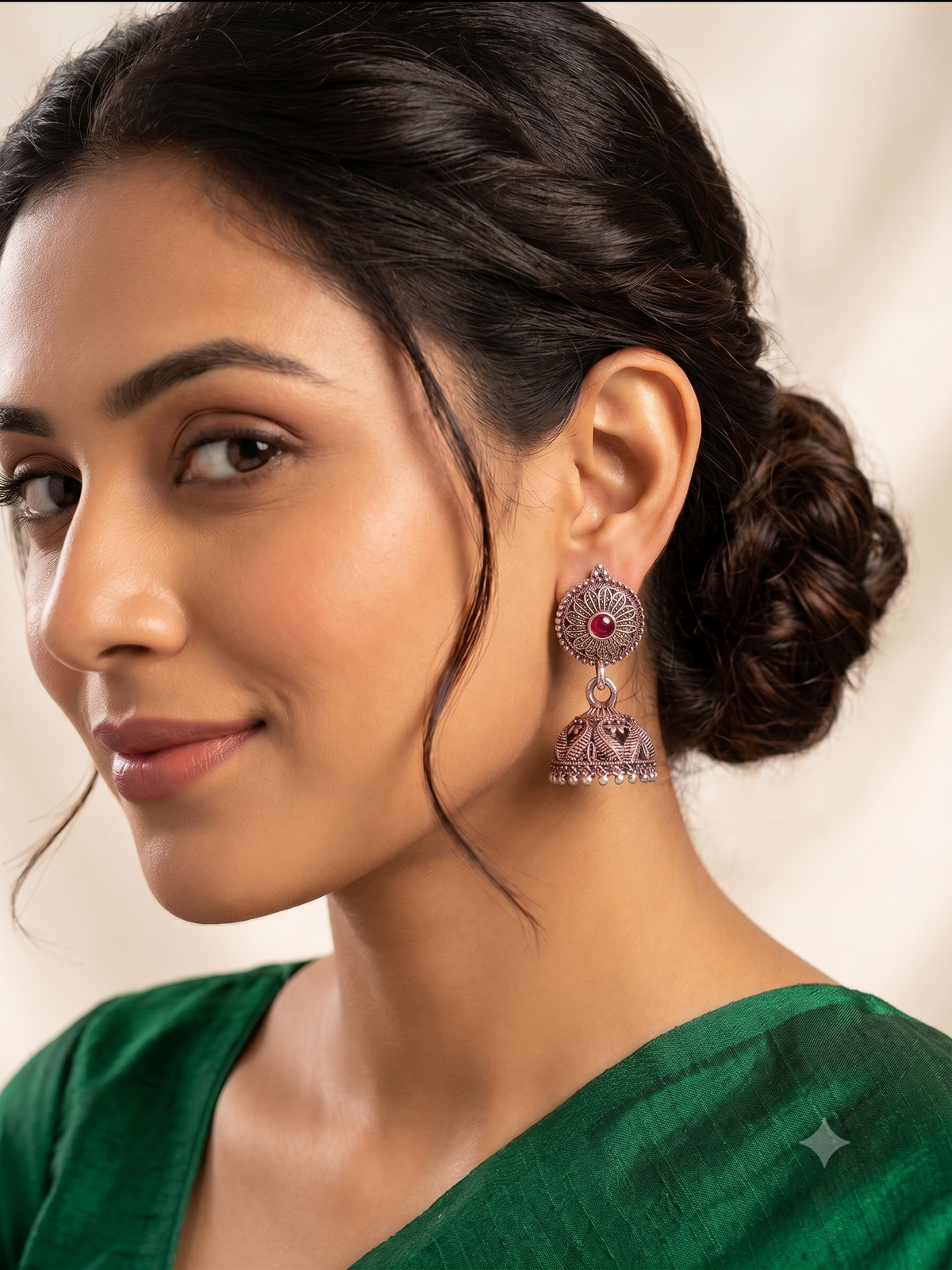 Siya Oxidised Jhumka