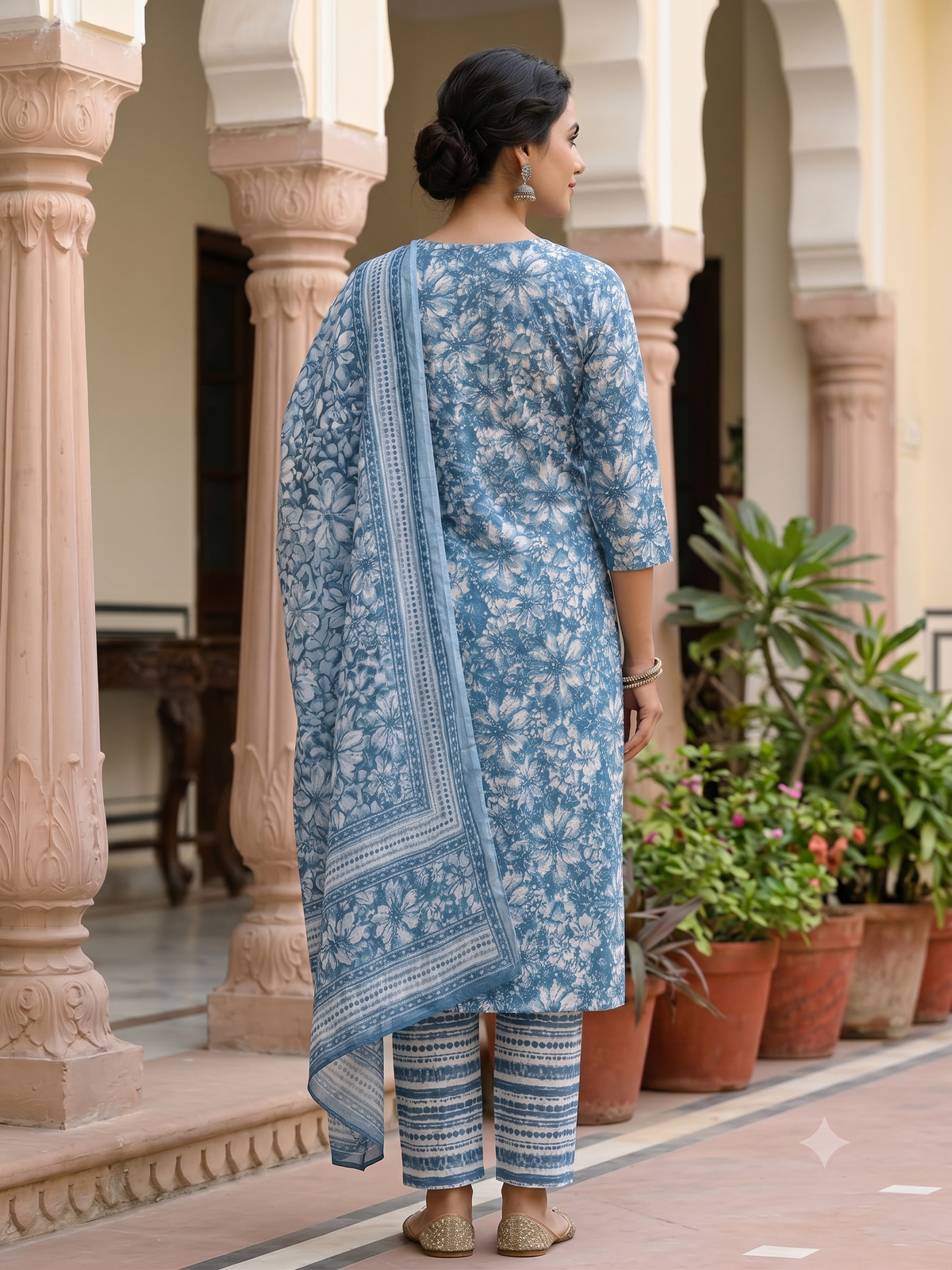 Azure Bloom 3-Piece Set