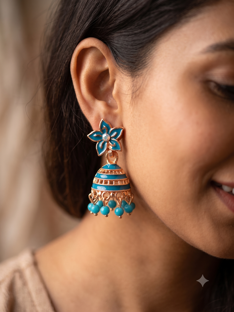Chandrika Oxidised Jhumka