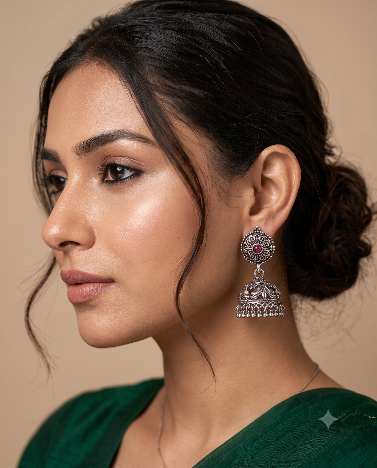 Siya Oxidised Jhumka