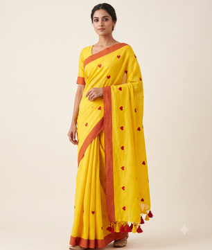 Premium Kadhi Cotton Embroidery Saree