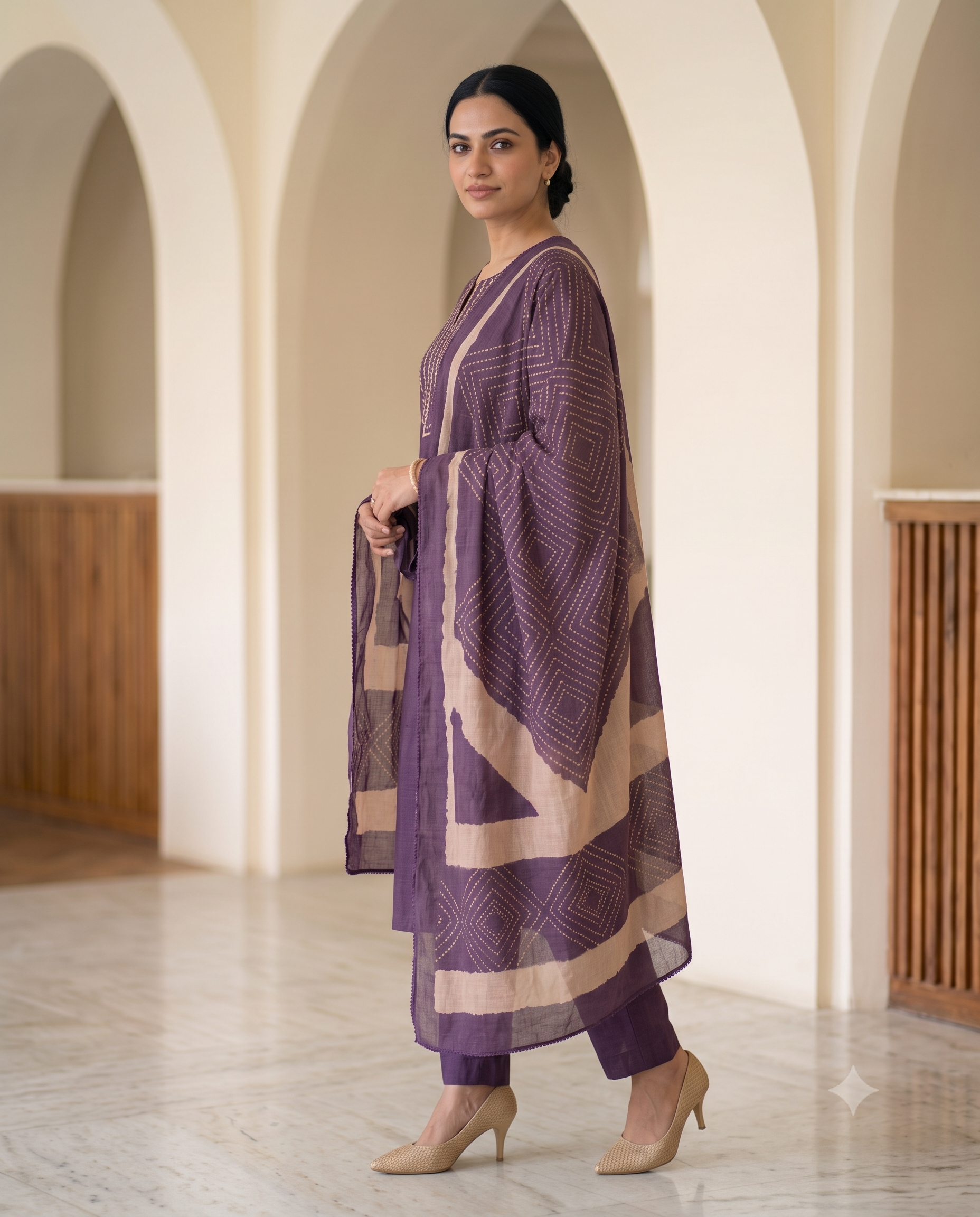Luxury Ethnic 3-Piece Kurta Set for Women