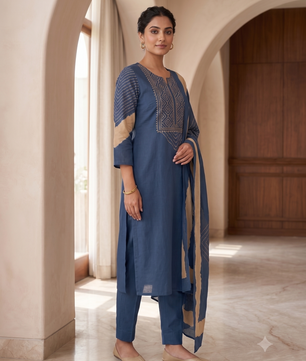 Elegant Traditional Kurta Set with Dupatta