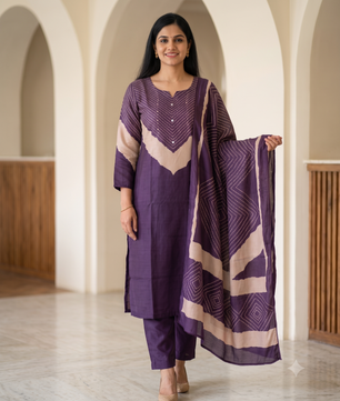 Luxury Ethnic 3-Piece Kurta Set for Women