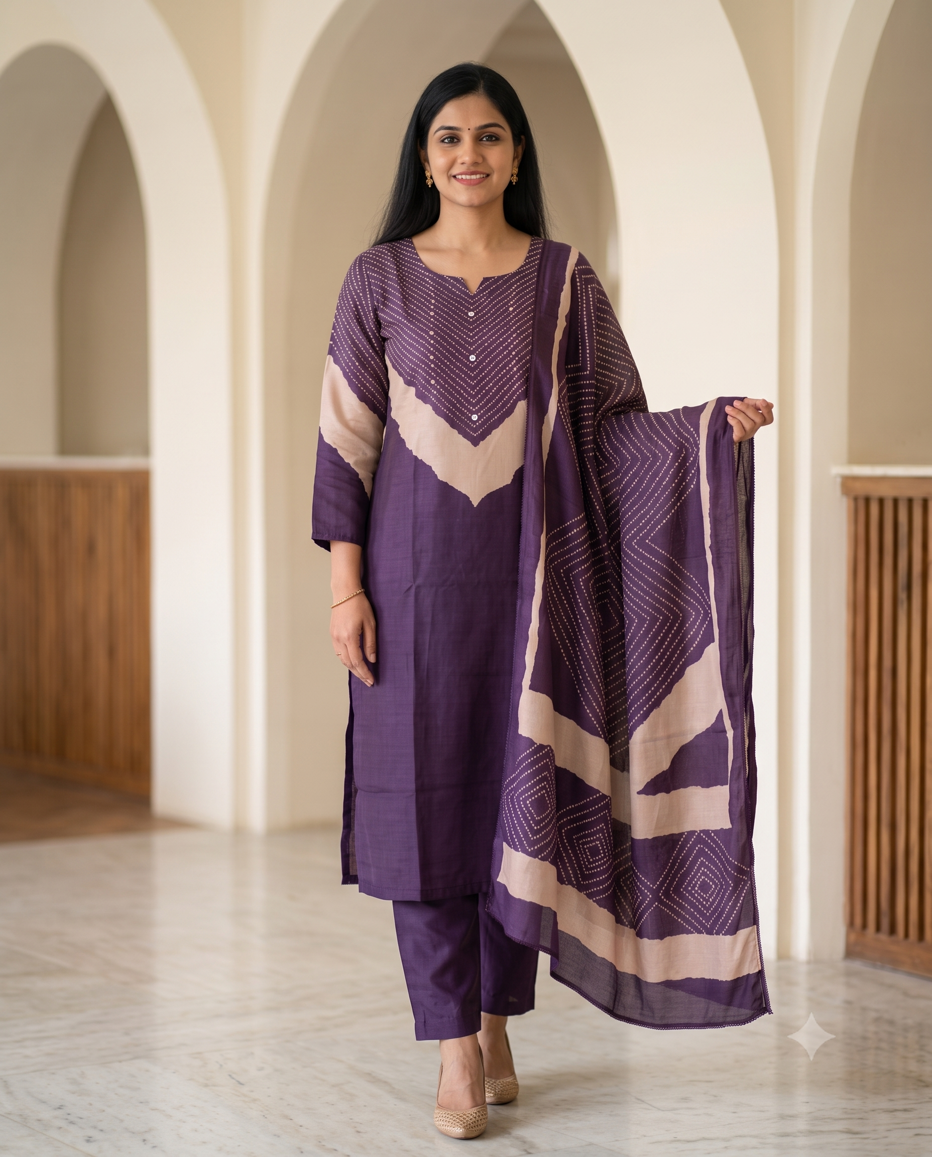 Luxury Ethnic 3-Piece Kurta Set for Women
