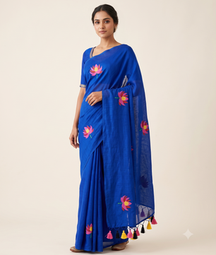 Premium Kadhi Cotton Embroidery Saree