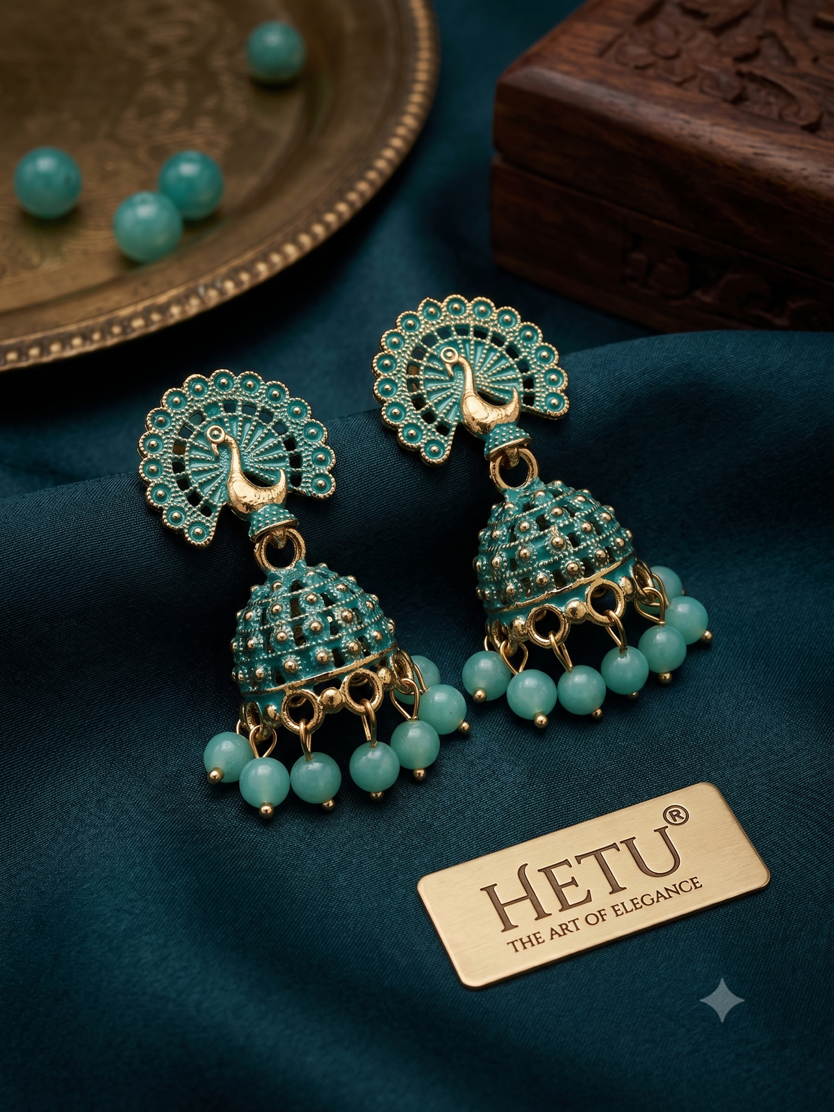 Green Jhumka