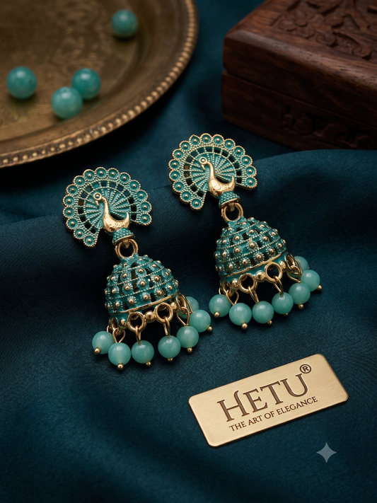 Green Jhumka