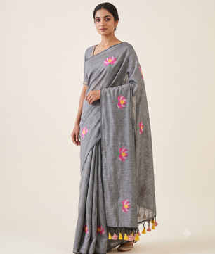 Premium Kadhi Cotton Embroidery Saree