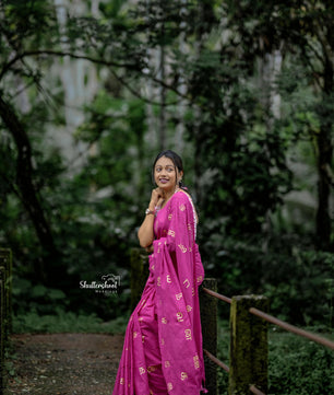 Tamil letters khadi cotton saree