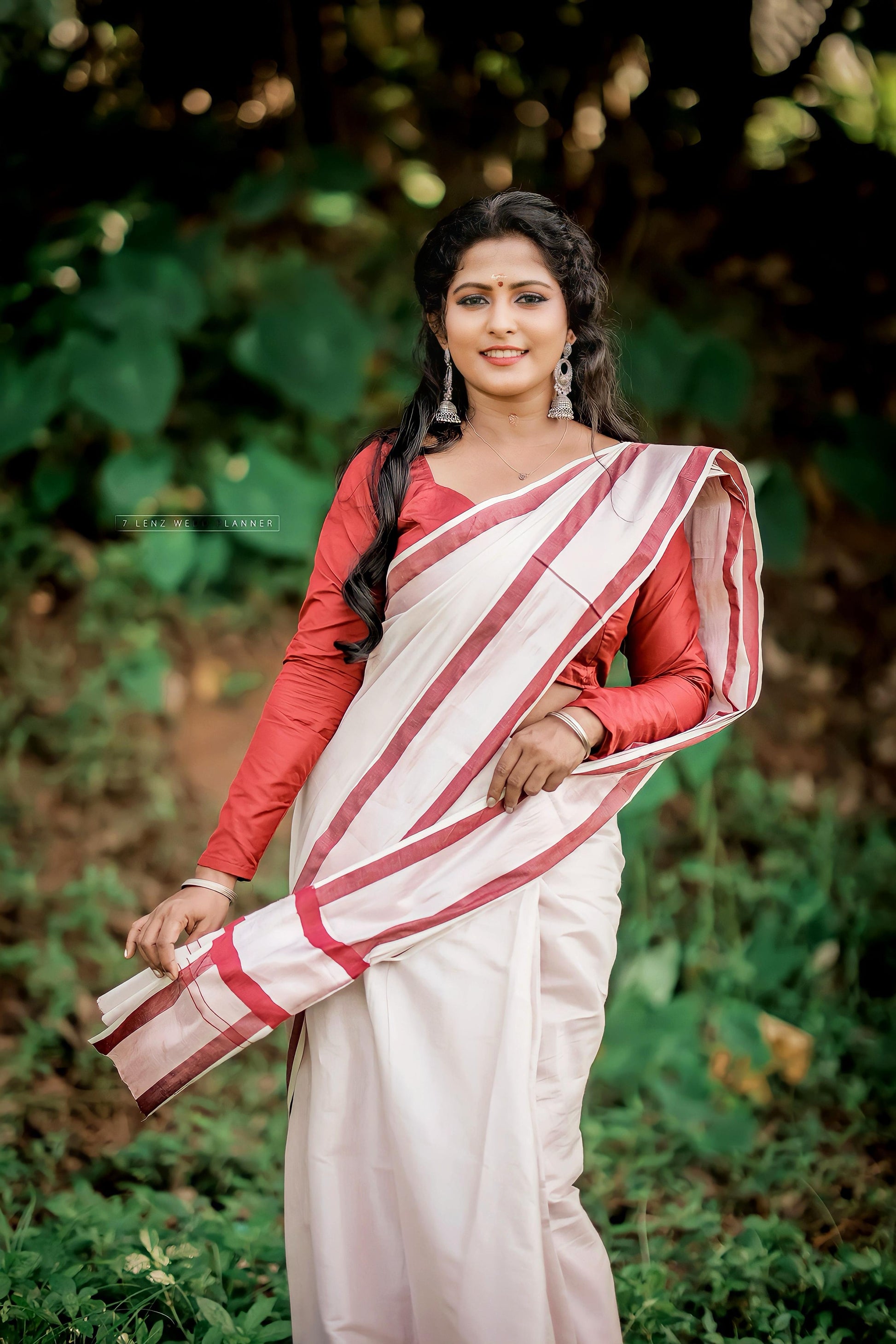 Naira Rose Gold tissue saree