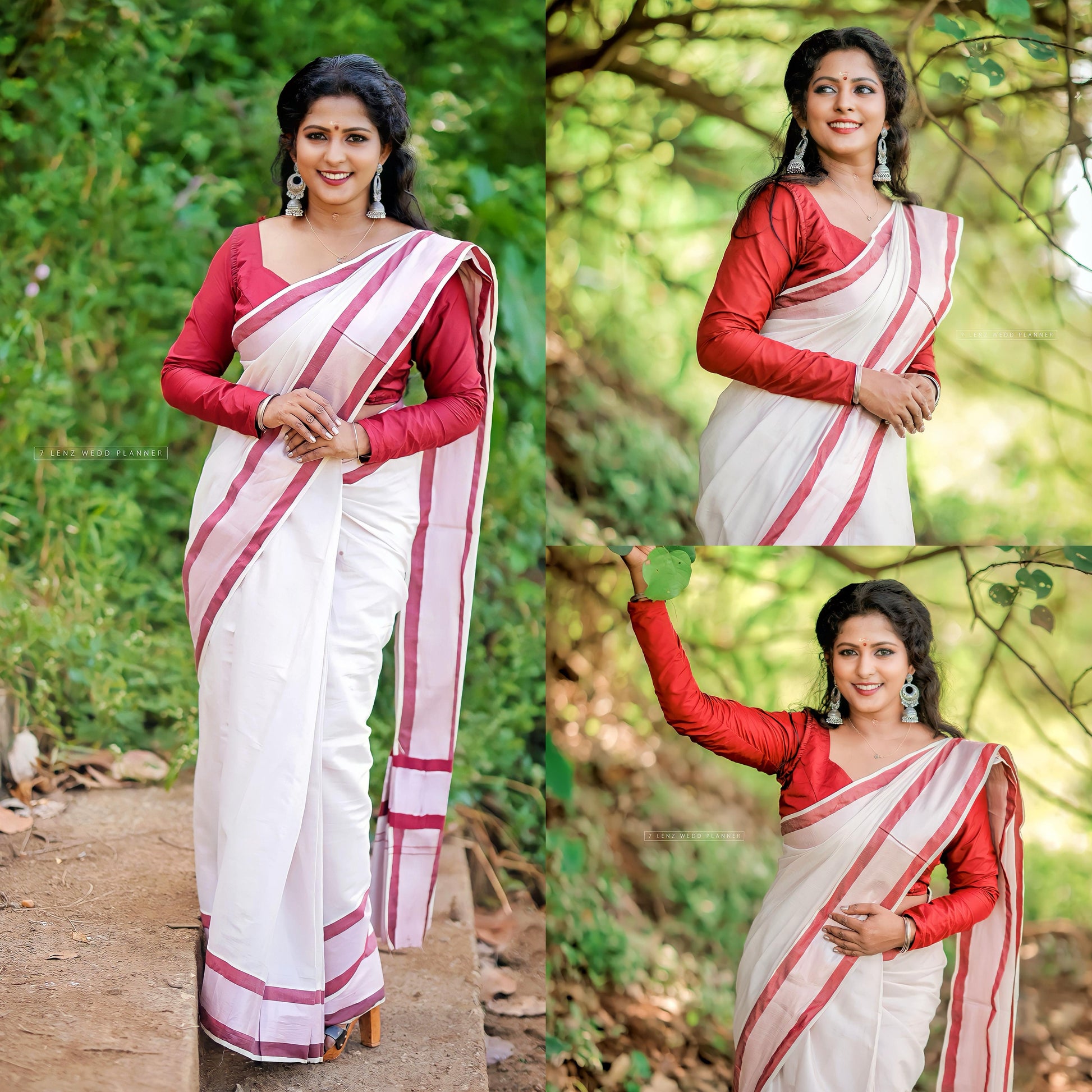 Naira Rose Gold tissue saree