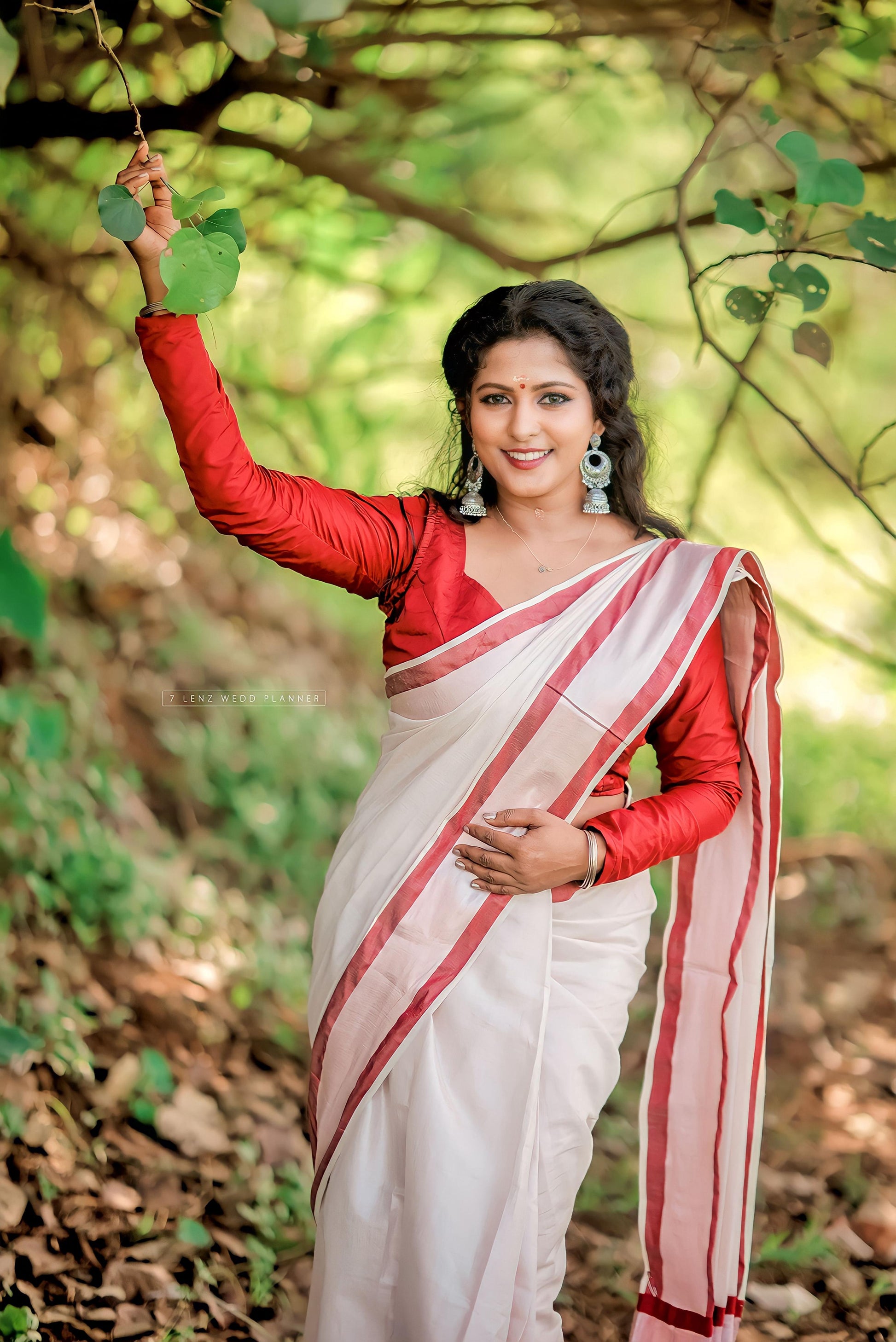 Naira Rose Gold tissue saree