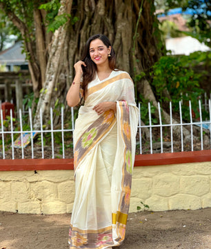 Pochampalli Border kerela saree