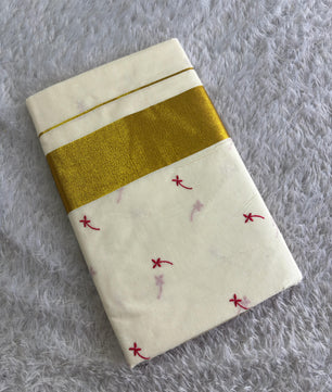 Small Techipoo embroidery saree