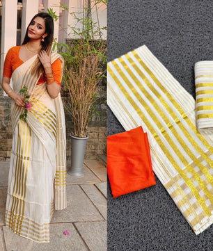 Cotton lines set mundu 2.80