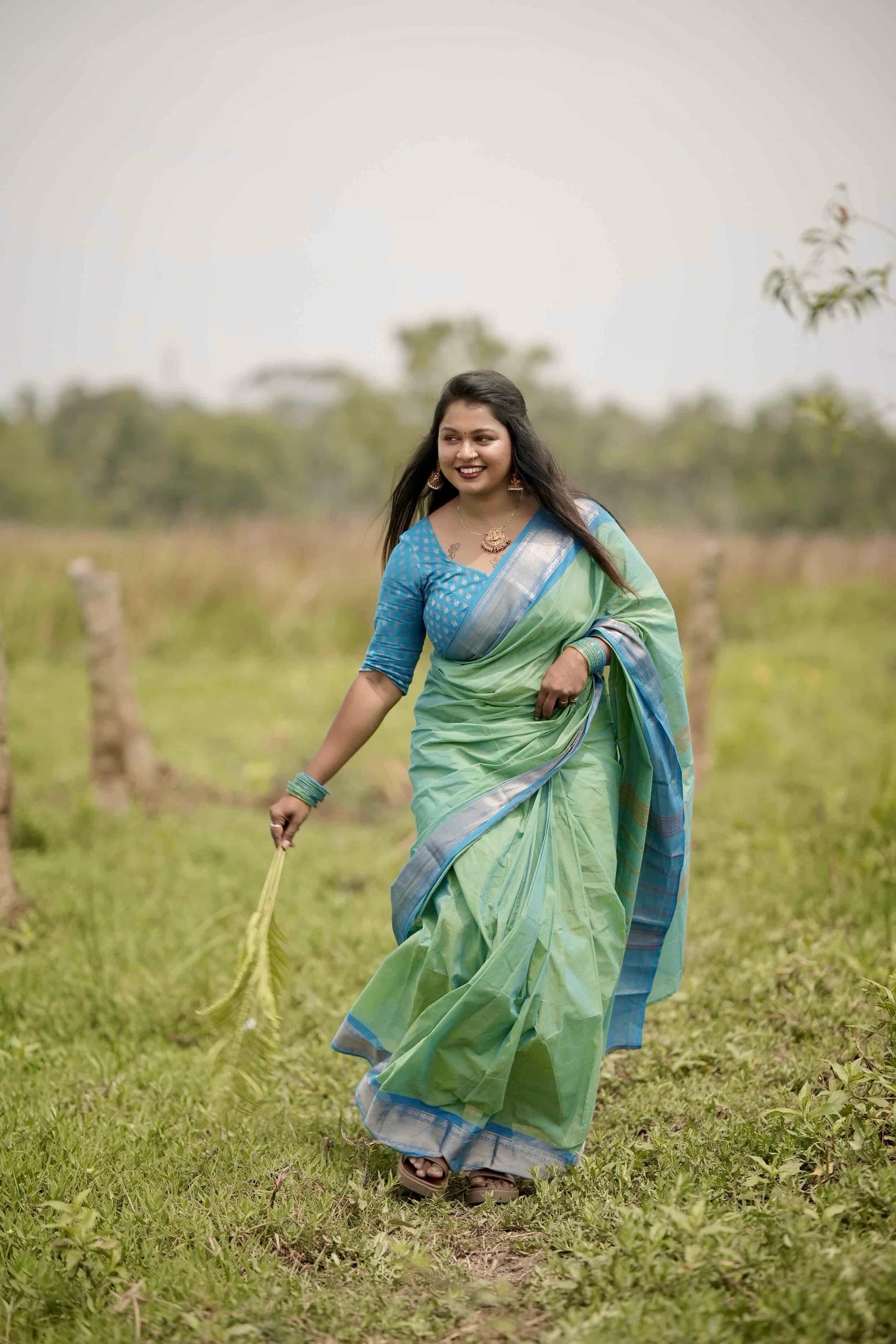 Chettinad 80s count cotton saree