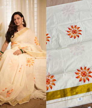 Cotton Sunflower Saree