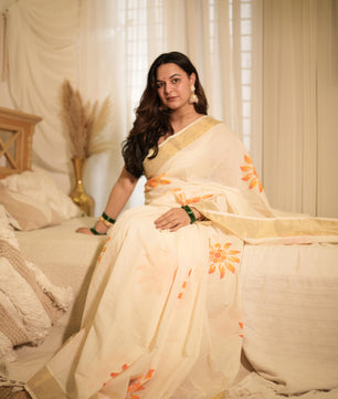 Cotton Sunflower Saree