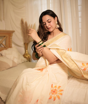 Cotton Sunflower Saree