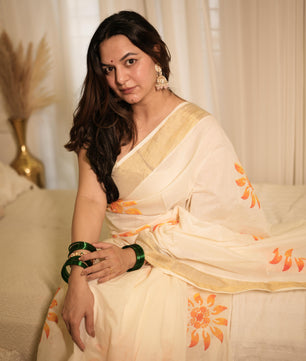 Cotton Sunflower Saree