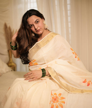 Cotton Sunflower Saree