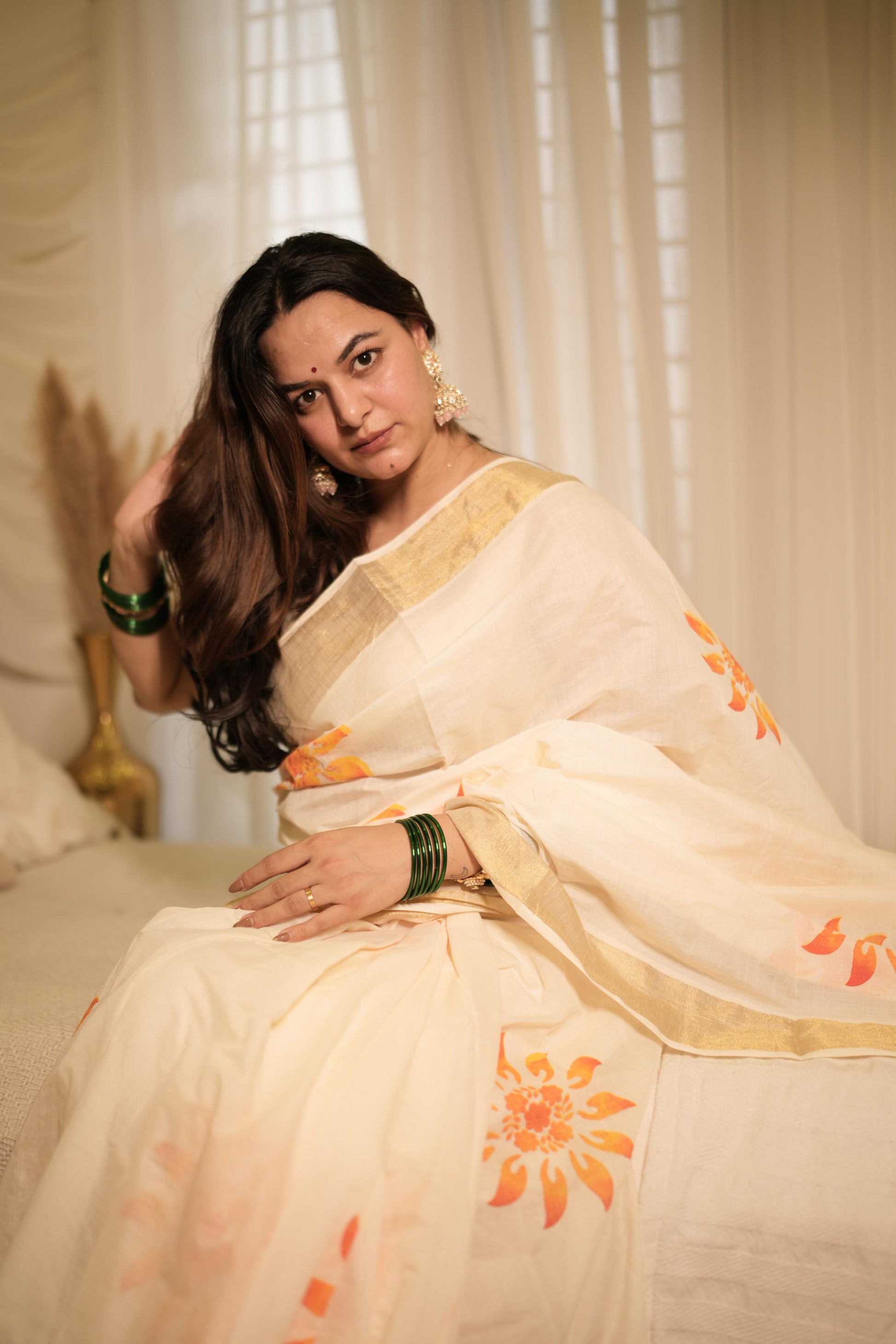 Cotton Sunflower Saree