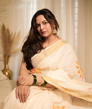 Cotton Sunflower Saree
