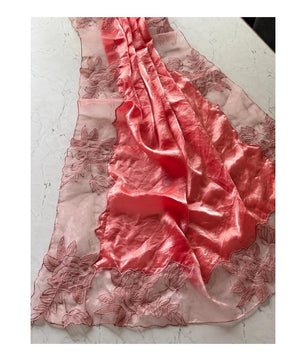 Aloura Premium glass tissue saree