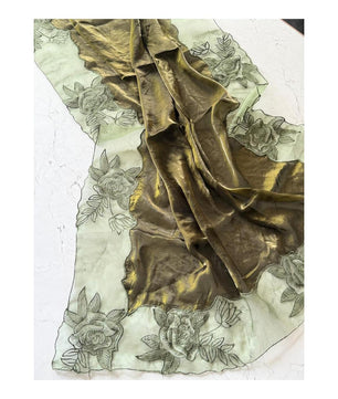 Aloura Premium glass tissue saree