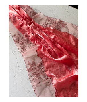 Aloura Premium glass tissue saree