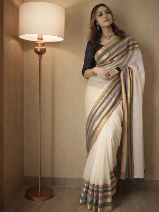 Mamtha inspired mul cotton saree