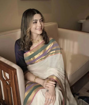Mamtha inspired mul cotton saree