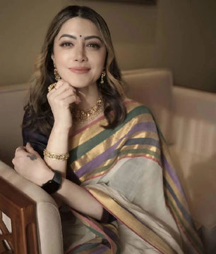 Mamtha inspired mul cotton saree