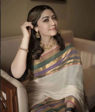 Mamtha inspired mul cotton saree