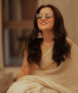 Golden lines 120s count mul cotton saree