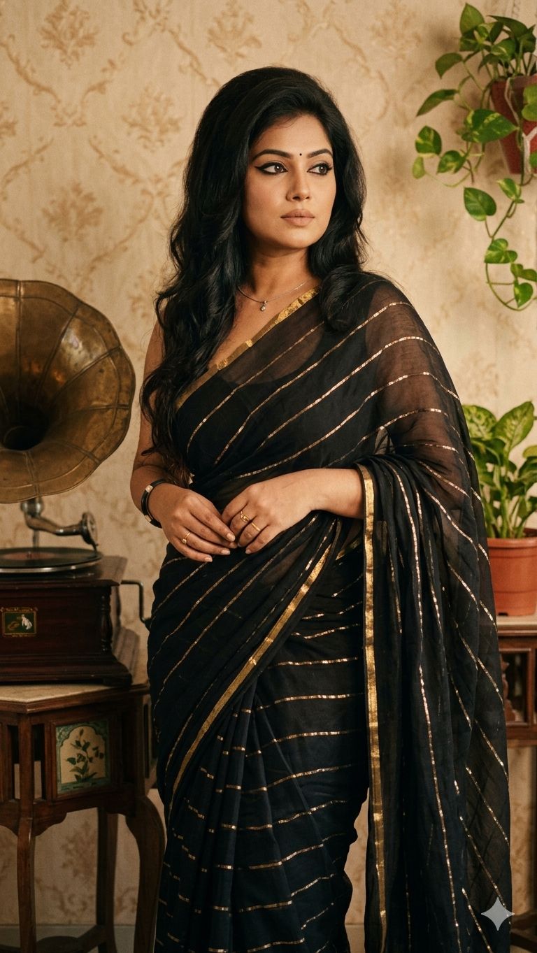 Tassira 120s mul cotton saree