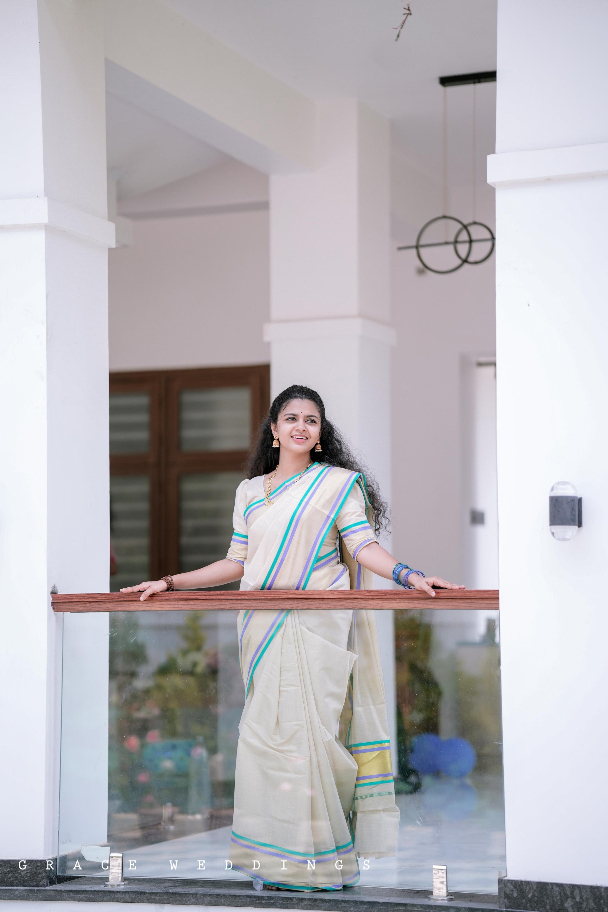 Multicolour handloom replica saree