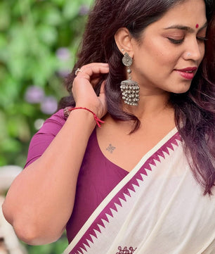 KOLAM SAREE: PURE COTTON PRINTED SAREE