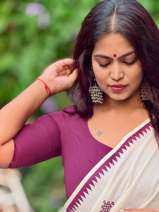 KOLAM SAREE: PURE COTTON PRINTED SAREE