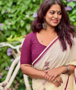 KOLAM SAREE: PURE COTTON PRINTED SAREE