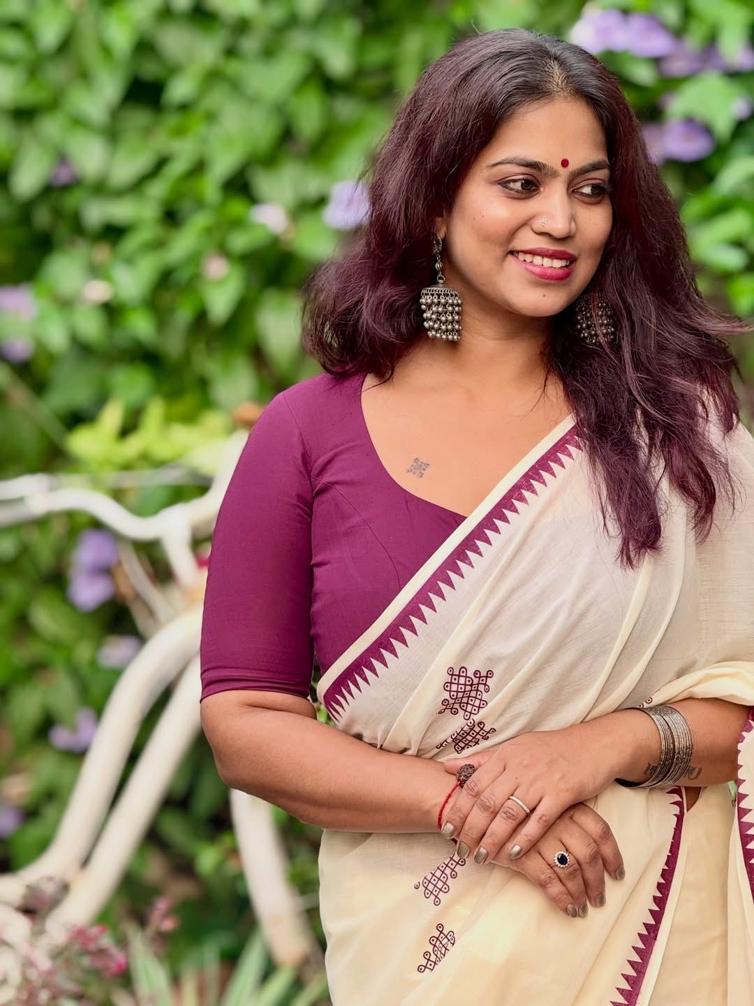 KOLAM SAREE: PURE COTTON PRINTED SAREE