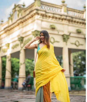 Pastel Pulse : 3 Shade Pastel colour Cotton Saree