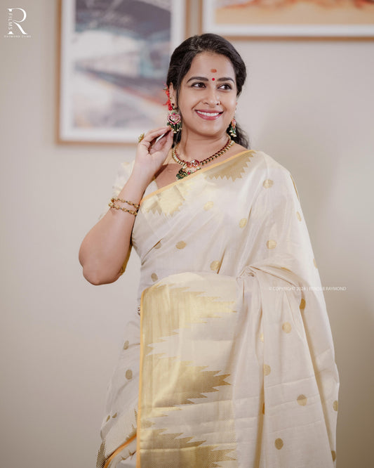 Handloom Replica Sadhika tissue saree