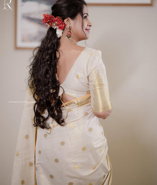 Handloom Replica Sadhika tissue saree