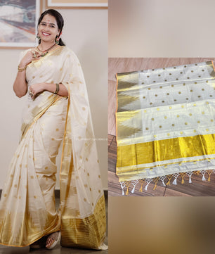 Handloom Replica Sadhika tissue saree